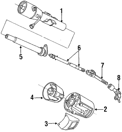 Spirit STEERING COLUMN COMPONENTS 3