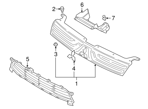 Outlander GRILLE & COMPONENTS