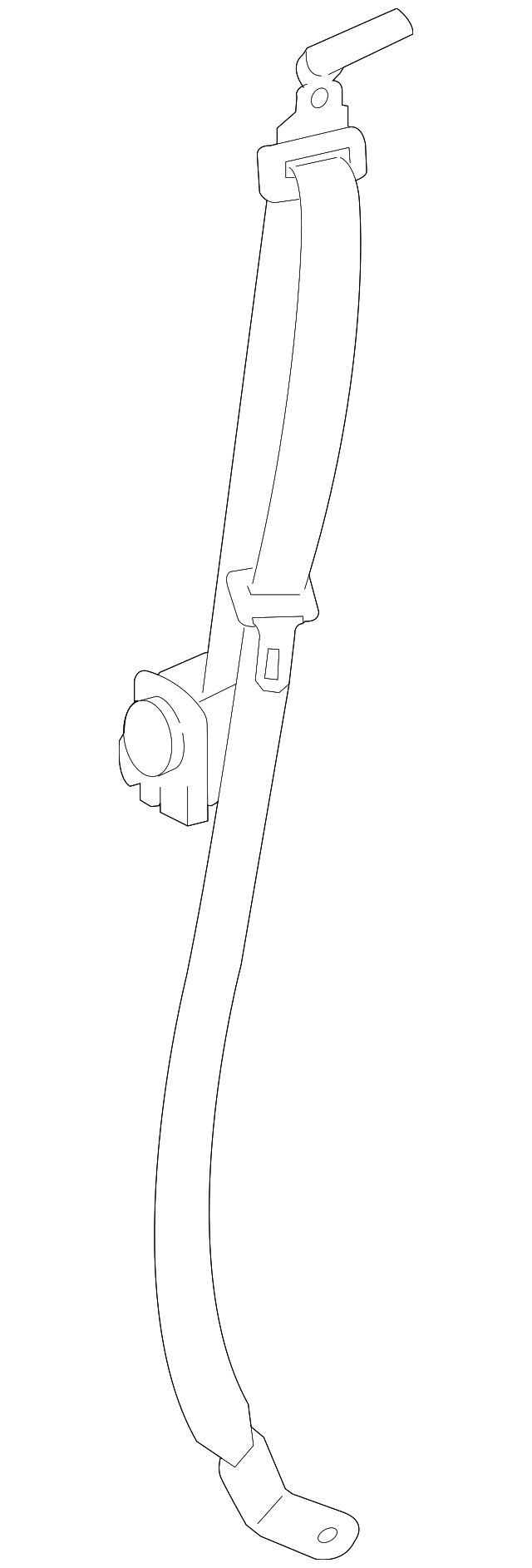 89027204 Деталь OUTER BELT ASSY, RIGHT