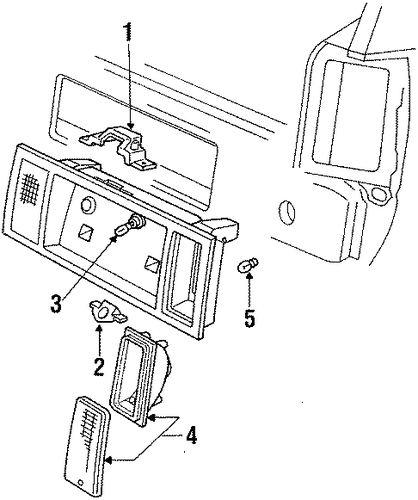 Escort LICENSE LAMPS