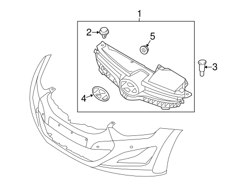 Elantra GRILLE & COMPONENTS 2