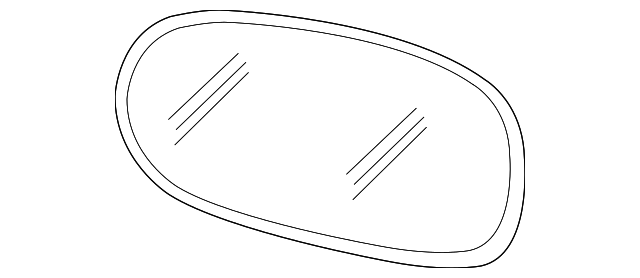 88981033 Деталь MIRROR GLASS, RIGHT