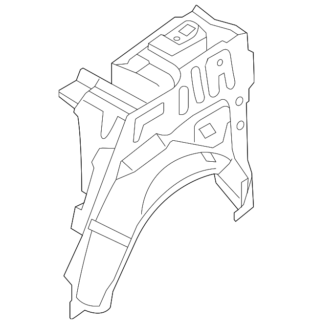 71610-4R000 Деталь LOWER PANEL, LEFT