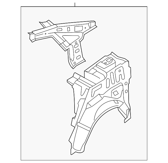 71602-3S000 Деталь INNER QTR PANEL, RIGHT