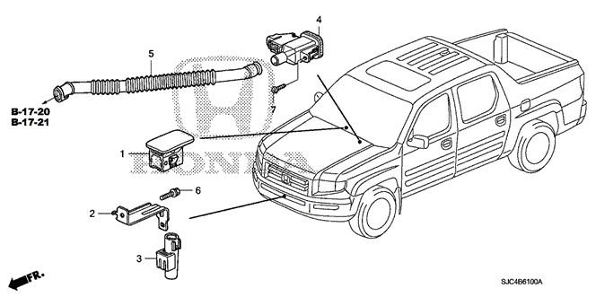 BODY / AIR CONDITIONING/A/C AIR CONDITIONER (SENSOR) for 2009 Honda RIDGELINE #1