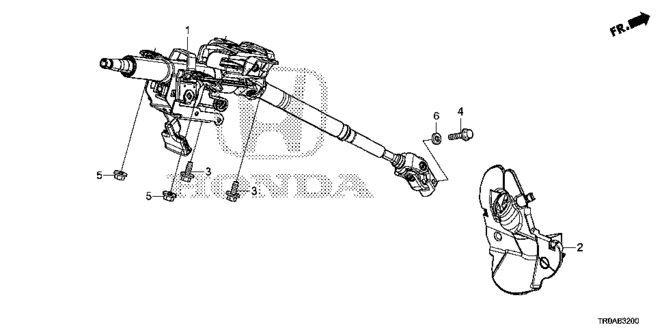 CIVIC SEDAN STEERING COLUMN