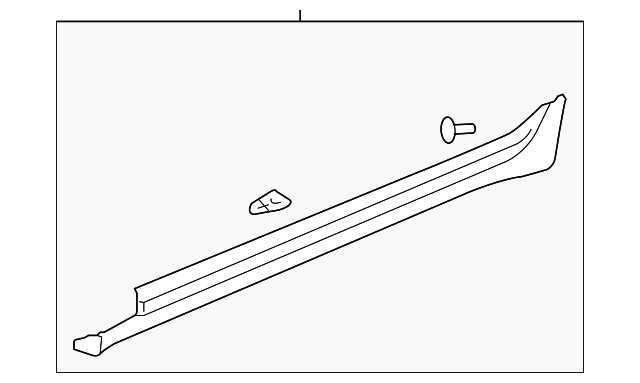25857764 ROCKER MOLDING, RIGHT