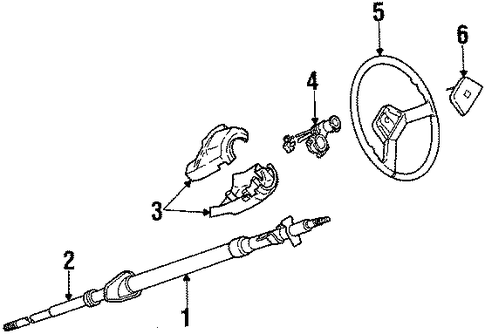 Trooper STEERING COLUMN & WHEEL