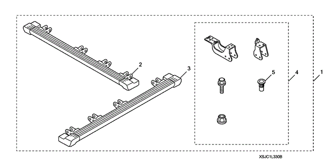 ACCESSORIES/SIDE STEPS (SQUARE TYPE) for 2011 Honda RIDGELINE #1