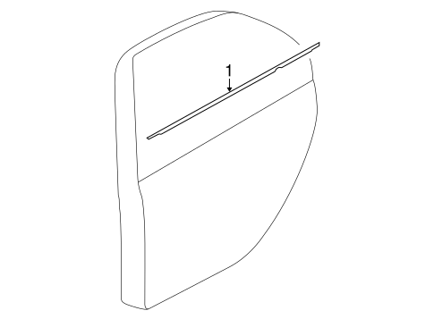 Lancer EXTERIOR TRIM - REAR DOOR