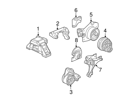 HHR ENGINE & TRANS MOUNTING