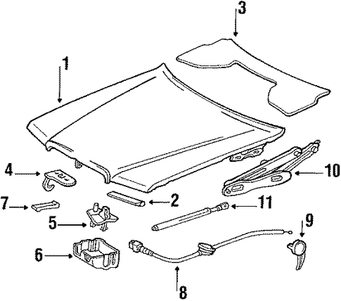190D HOOD & COMPONENTS