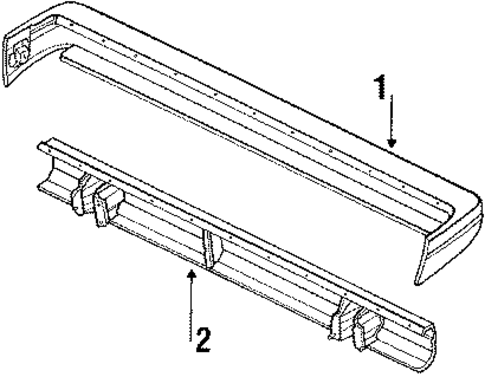 GL BUMPER ASSEMBLY - REAR