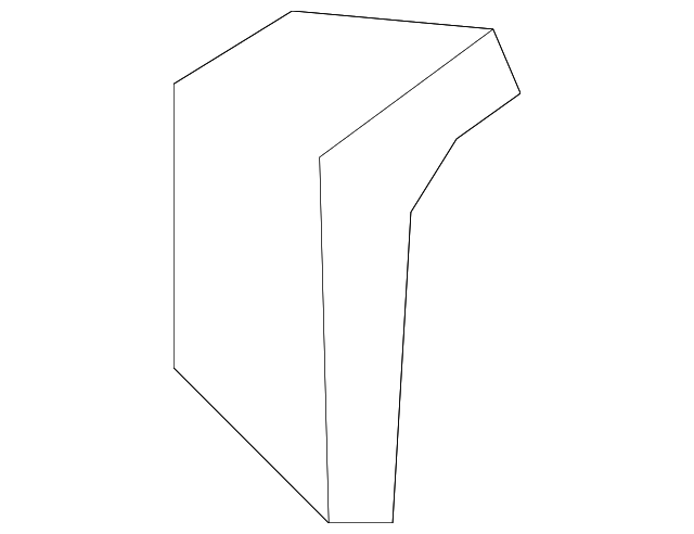 8S7-813-657 Деталь OUTER PANEL RETAINER, LEFT