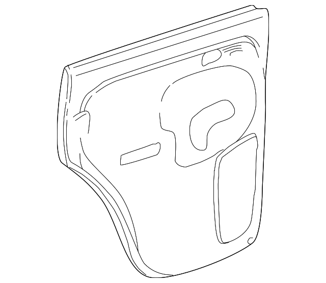 15290259 Деталь DOOR TRIM PANEL, LEFT