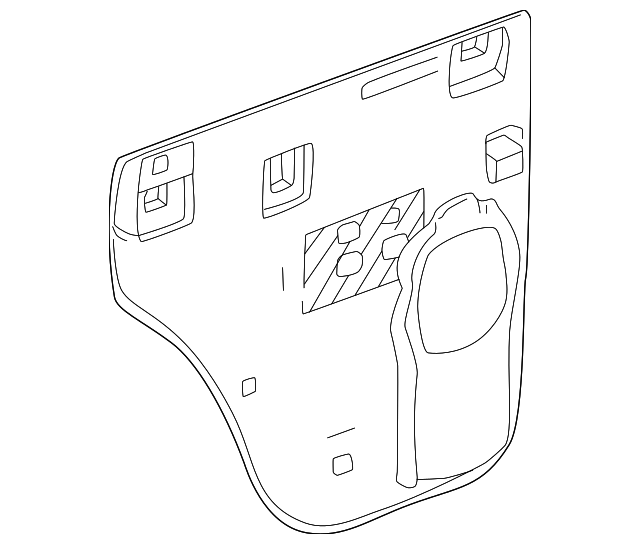 15769113 Деталь WATER DEFLECTOR, LEFT