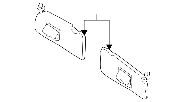 ZZC16927022 Деталь SUNVISOR, RIGHT