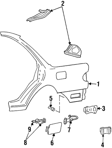 Sonata FUEL DOOR