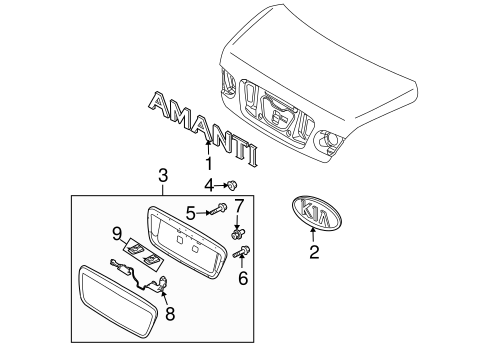Amanti EXTERIOR TRIM - TRUNK