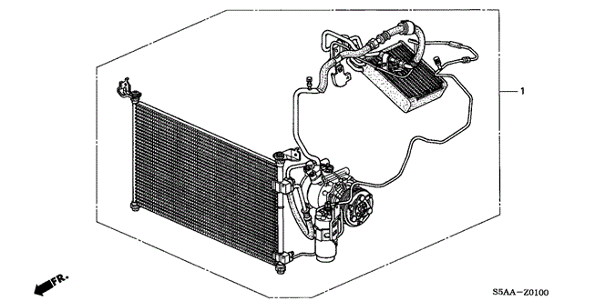 BODY / AIR CONDITIONING/A/C KIT for 2004 Honda CIVIC SEDAN #1
