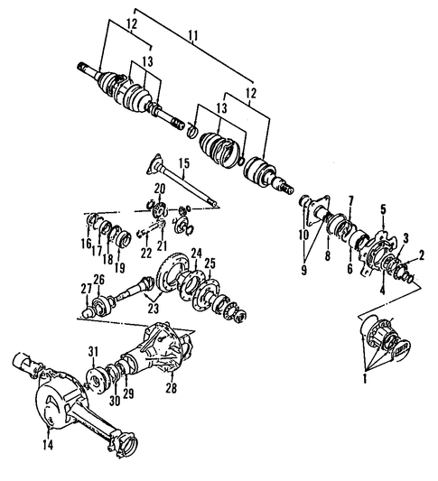 Tracker AXLE SHAFTS & JOINTS
