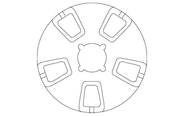 96653145 Деталь WHEEL, ALLOY