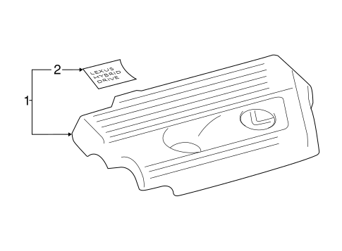 NX300h ENGINE APPEARANCE COVER