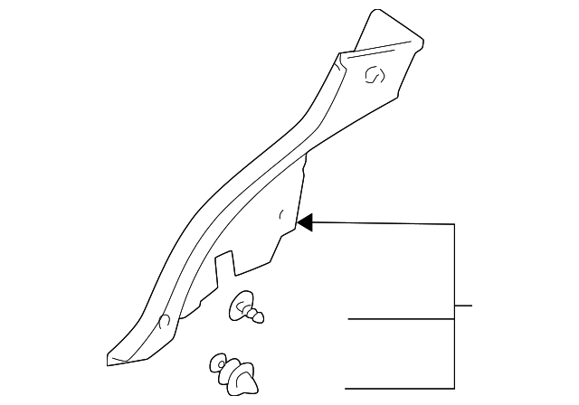 62551-48020-A0 LOWER QTR TRIM, RIGHT