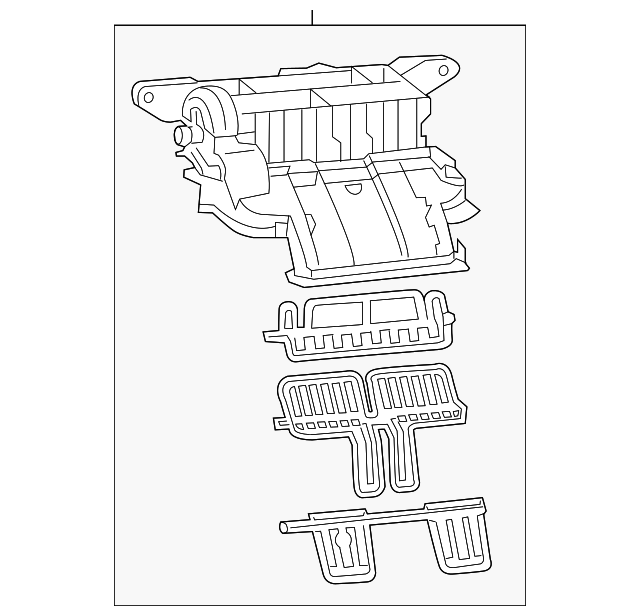 68165002AA Деталь AC & HEATER CASE