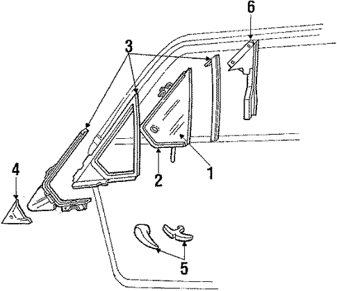 Escort VENT GLASS & HARDWARE