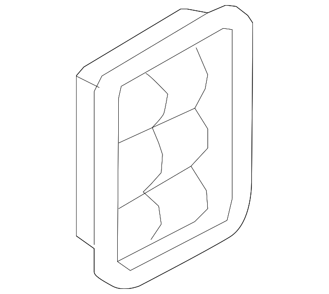 64-22-6-909-340 Деталь VENT LOUVER, RIGHT