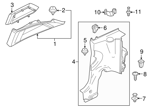 Cooper INTERIOR TRIM - QUARTER PANELS 2