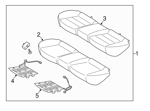 Forte Koup REAR SEAT COMPONENTS 4