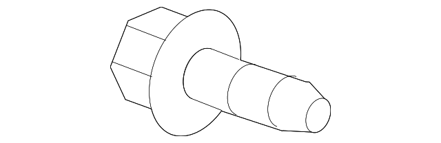 11518095 Деталь DOOR CHECK BOLT, LEFT