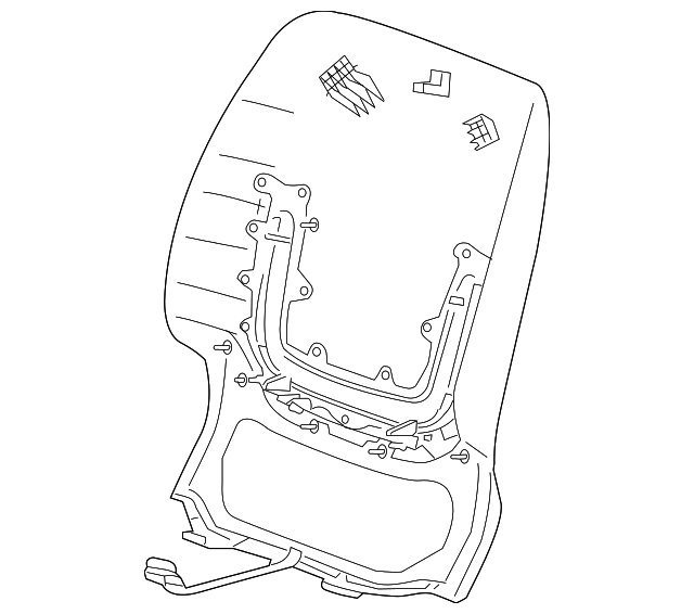 23444914 Деталь SEAT BACK PANEL