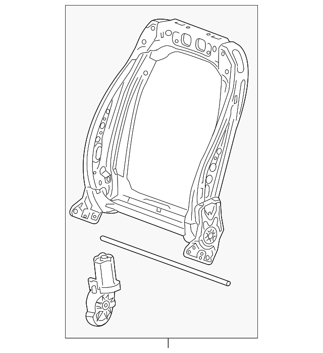 13598737 Деталь SEAT BACK FRAME