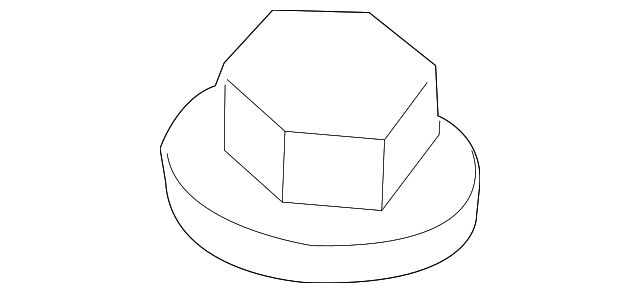 -W708841-S424 WIPER ARM NUT, LEFT