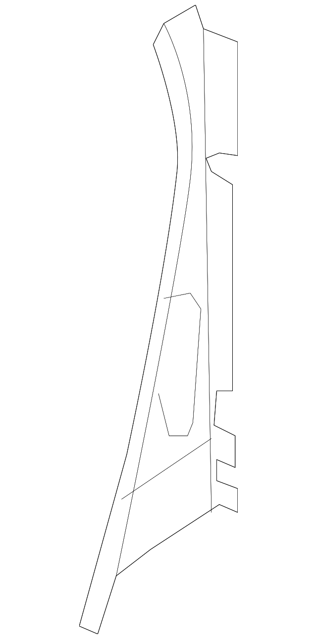 1Q0-813-132 Деталь OUTER SUPPORT, RIGHT
