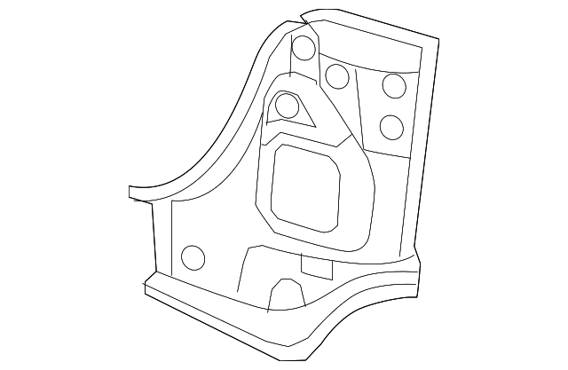 1Q0-813-327 Деталь MOUNT PANEL, LEFT