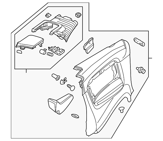8H0-867-043-A-24A Деталь QTR TRIM PANEL, LEFT