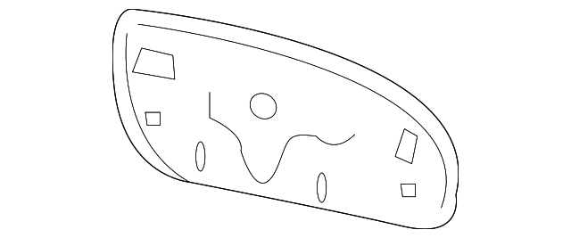 96366JK61A Деталь MIRROR GLASS, LEFT