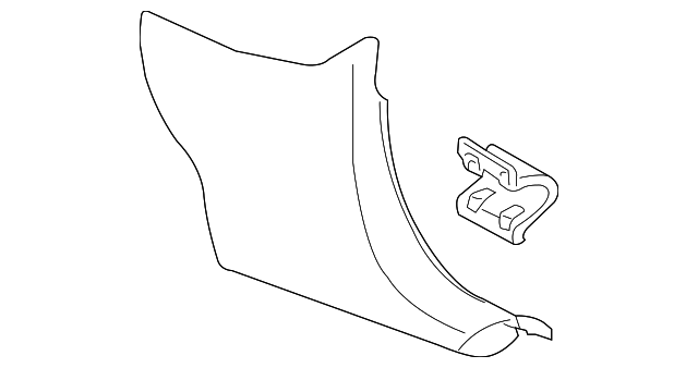 15838171 KICK PANEL TRIM, LEFT
