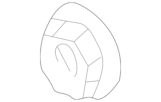0B001-68625 Деталь LOWER INSULATOR NUT