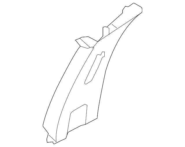 76914-7S000 UPR CTR PLR TRIM, LEFT