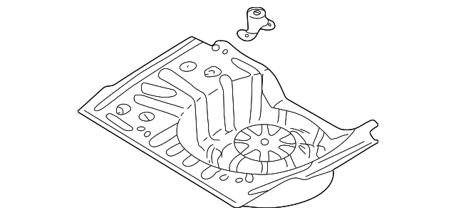 B2YD5375X Деталь REAR FLOOR PAN