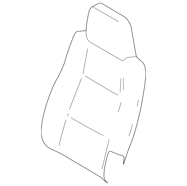 1F718813130 Деталь SEAT BACK COVER, RIGHT