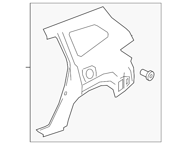 04646-TG7-A80ZZ Деталь PANEL SET, L. RR. (OUTER) (DOT)