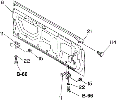 BODY / AIR CONDITIONING/TAILGATE for 1994 Honda PASSPORT #1