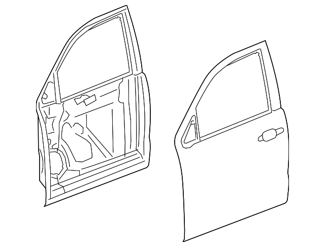 23331913 Деталь DOOR SHELL, LEFT