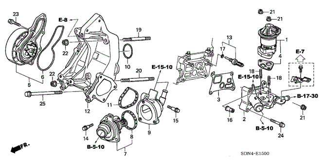 ENGINE/WATER PUMP - SENSOR (L4) for 2003 Honda ACCORD COUPE #1